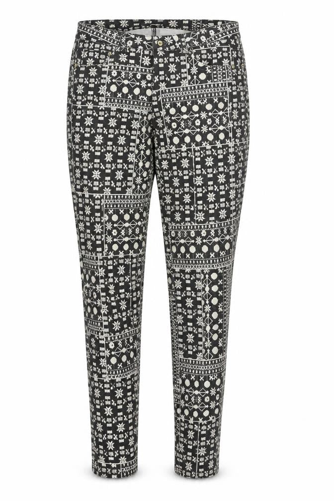 H&M Womens Multicoloured Geometric  Jegging Jeans Size 10 L29 in