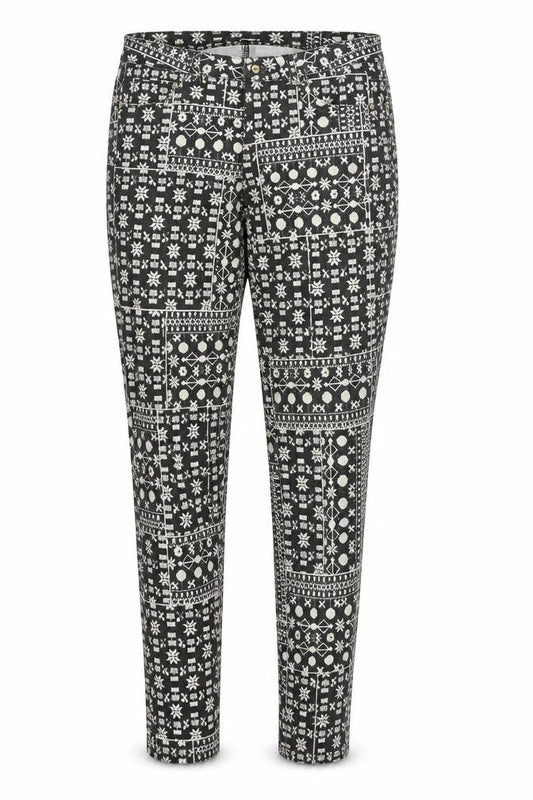 H&M Womens Multicoloured Geometric  Jegging Jeans Size 10 L29 in