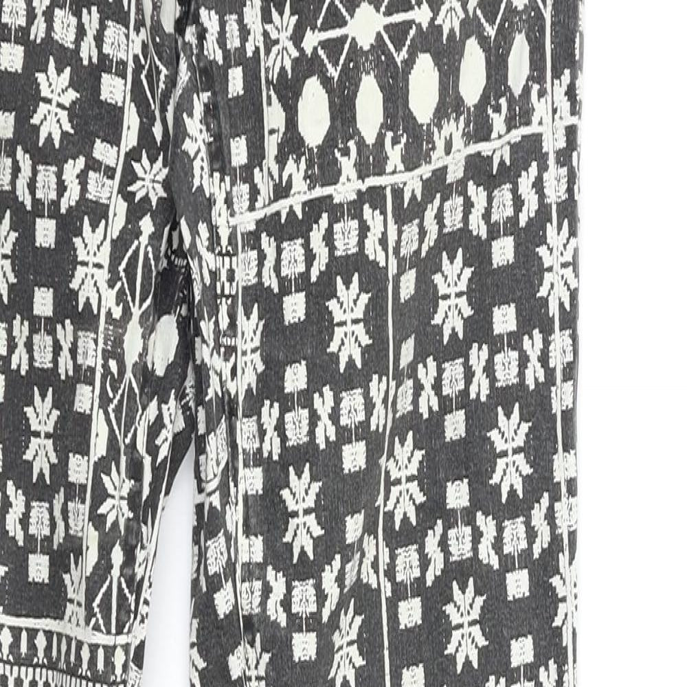 H&M Womens Multicoloured Geometric  Jegging Jeans Size 10 L29 in