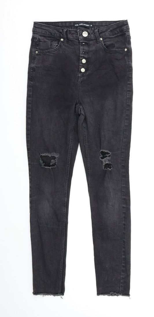 Sinsay Womens Black   Skinny Jeans Size 8 L29 in
