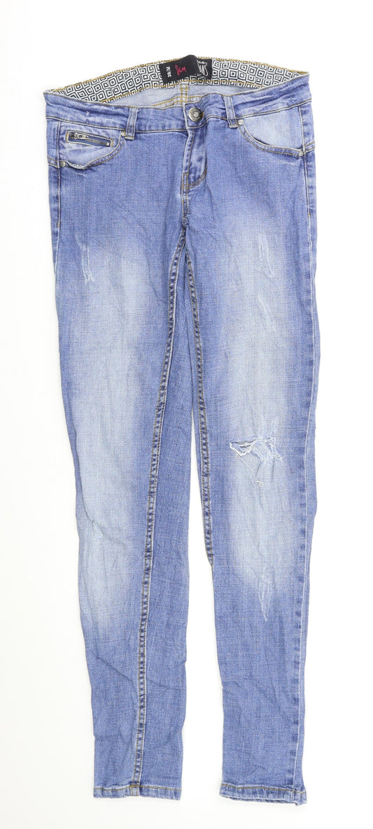 Preworn Womens Blue   Skinny Jeans Size 10 L30 in