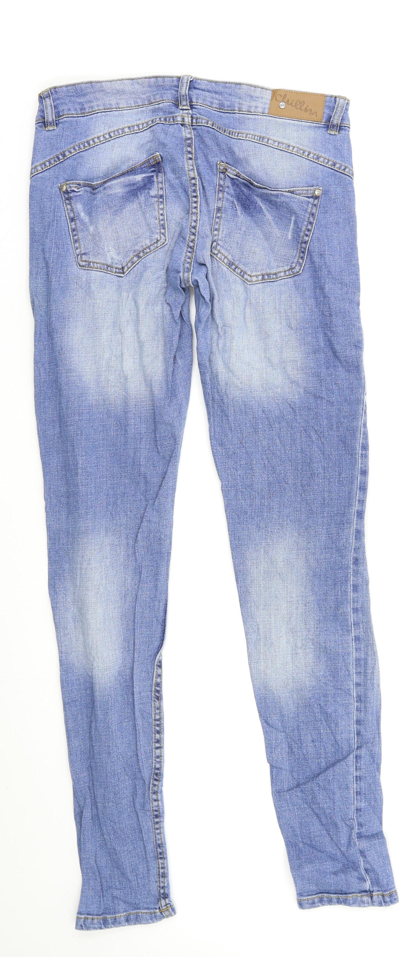 Preworn Womens Blue   Skinny Jeans Size 10 L30 in