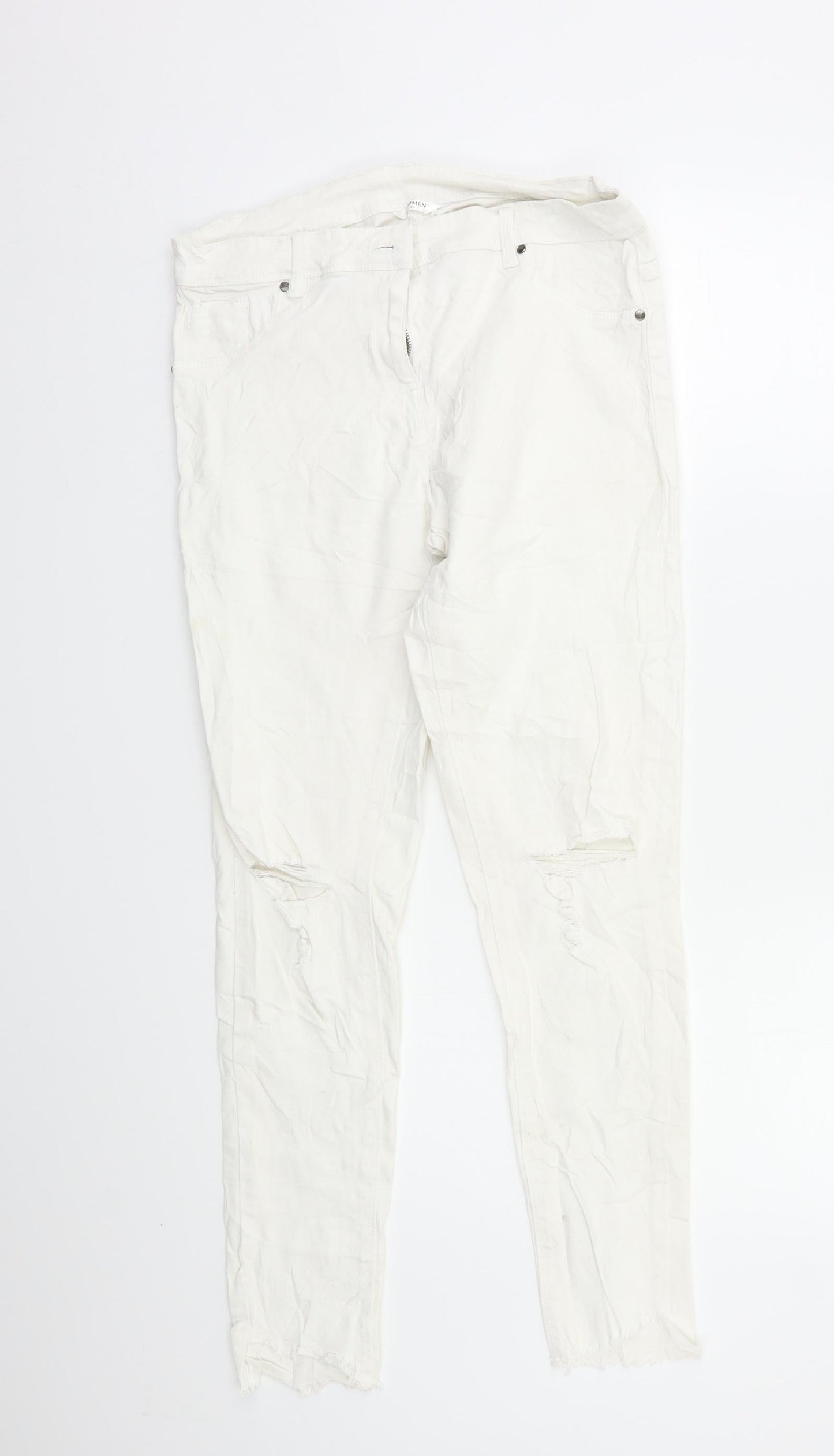 Prew Womens White   Skinny Jeans Size 8 L27 in