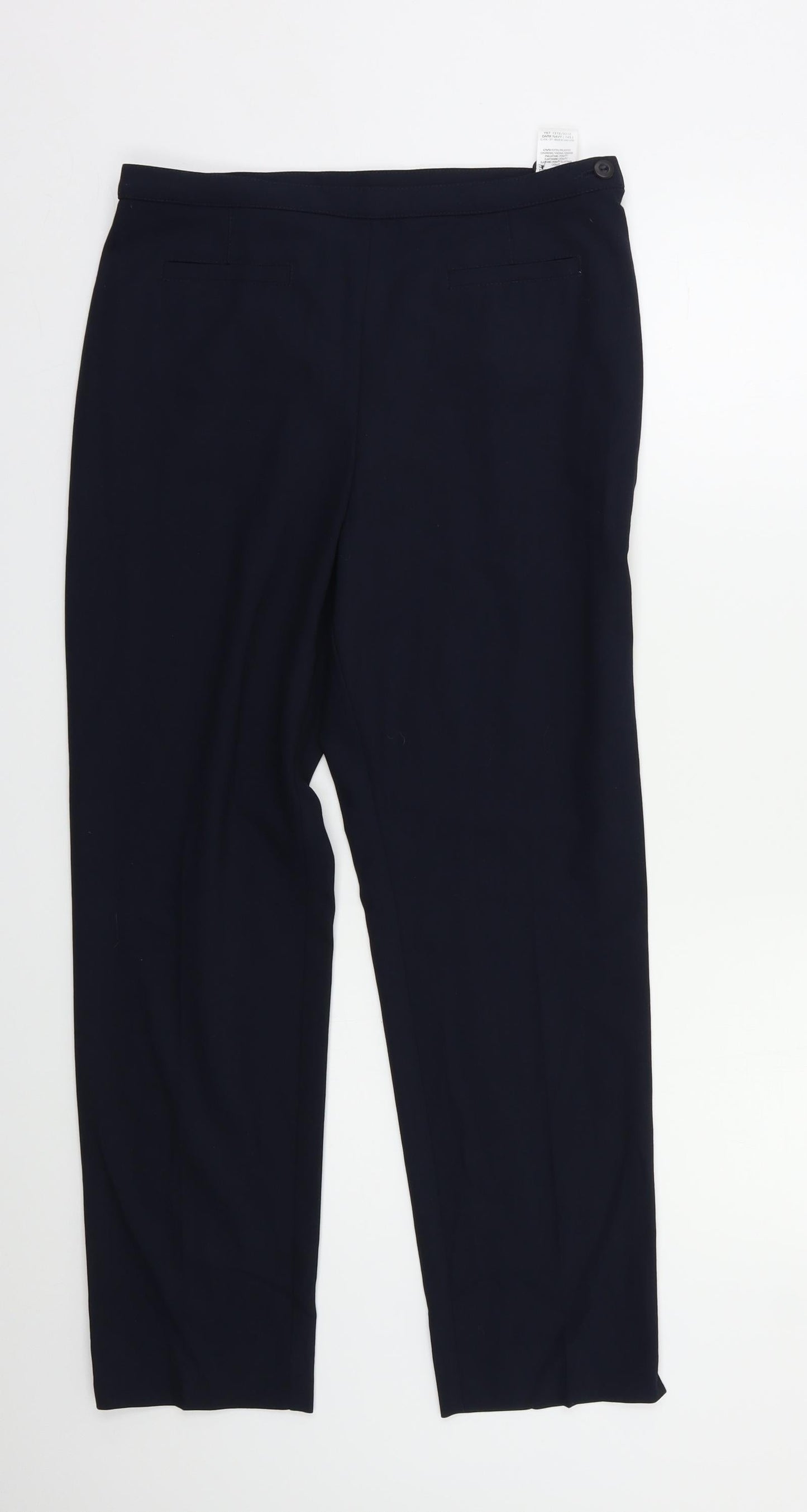 M&S Womens Black   Dress Pants Trousers Size 14 L25 in