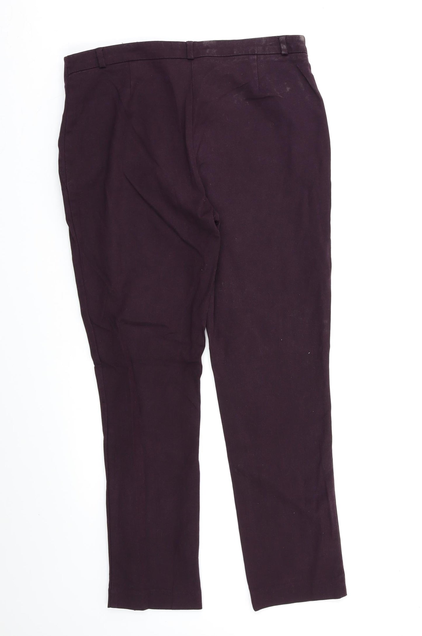 F&F Womens Purple   Dress Pants Trousers Size 10 L26 in