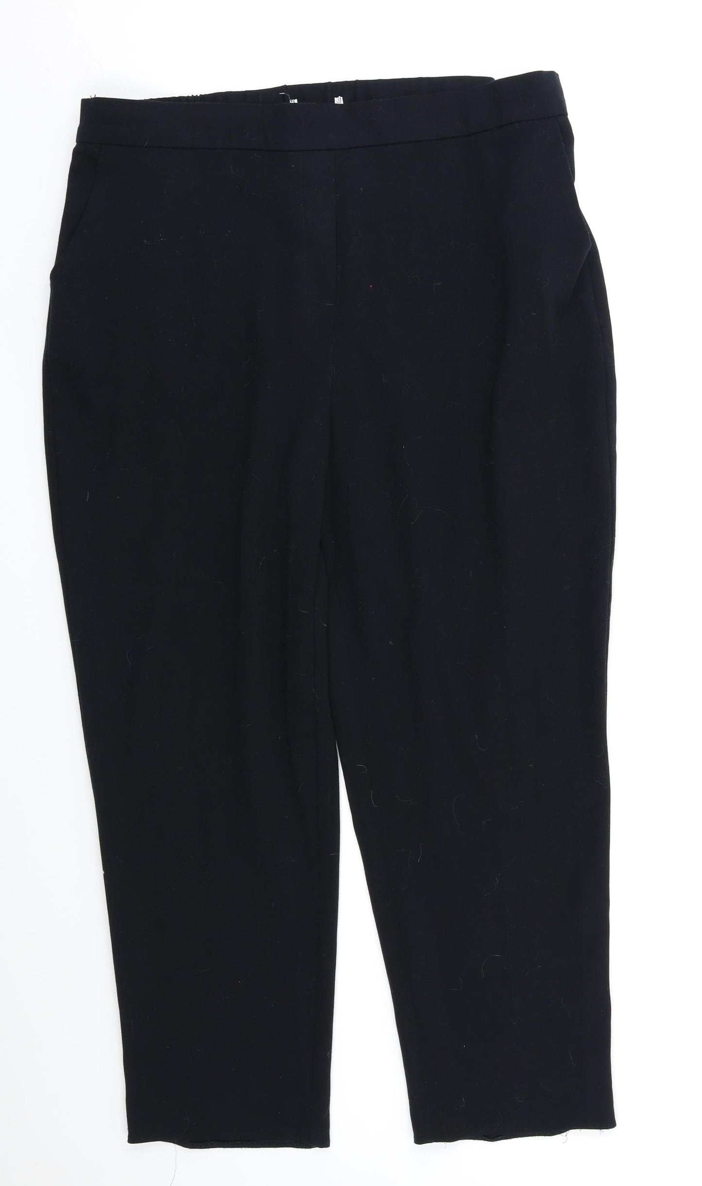 Preworn Womens Black   Trousers  Size L L27 in