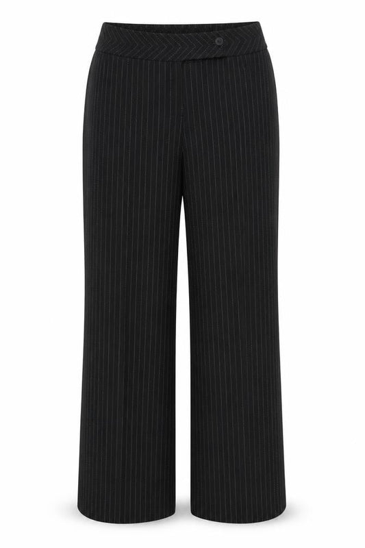 Zona Womens Black Striped  Dress Pants Trousers Size 20 L28 in