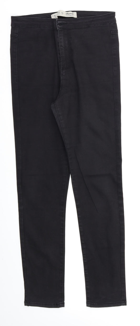 Denim & Co Womens Black   Skinny Jeans Size 12 L26 in