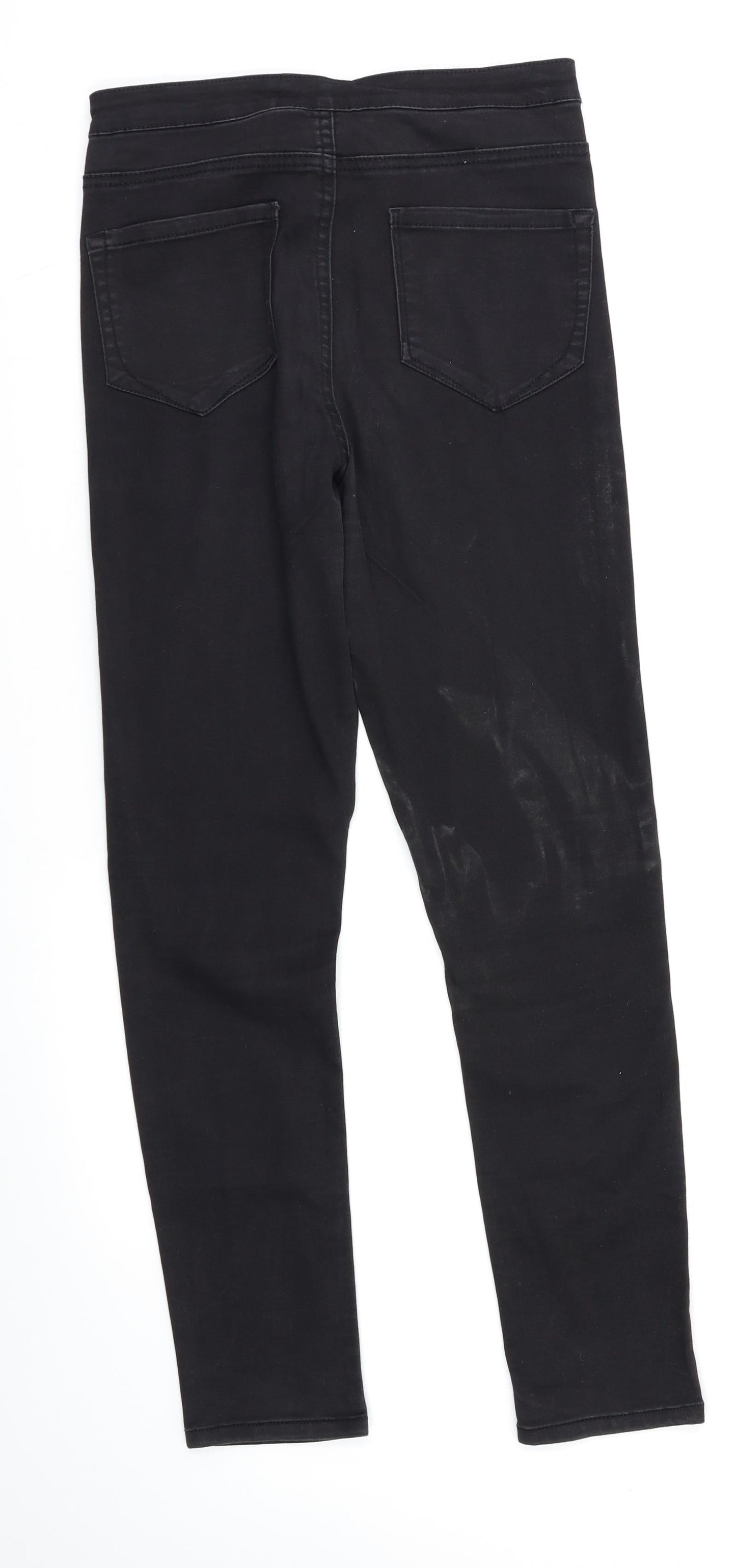 Denim & Co Womens Black   Skinny Jeans Size 12 L26 in