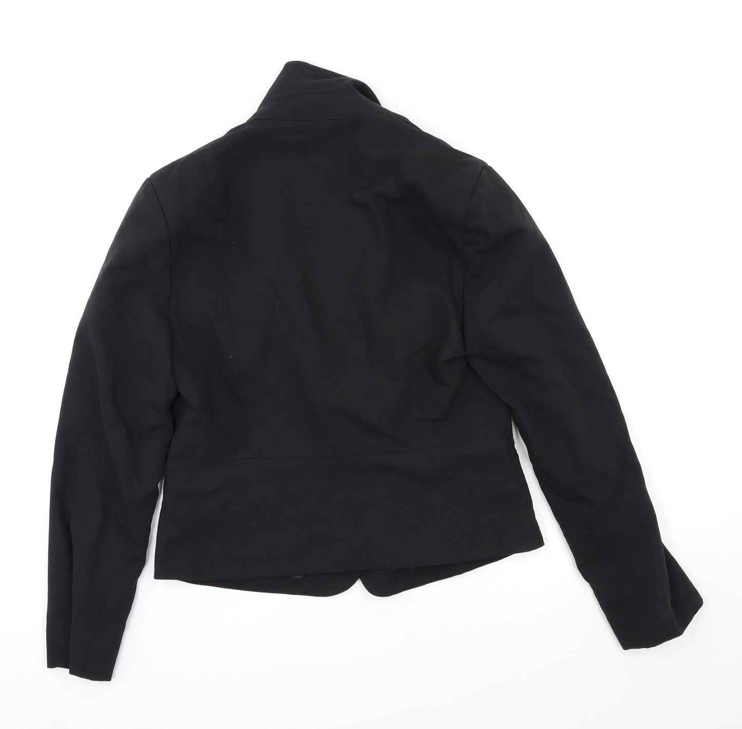 Topshop Womens Black   Overcoat Blazer Size 12