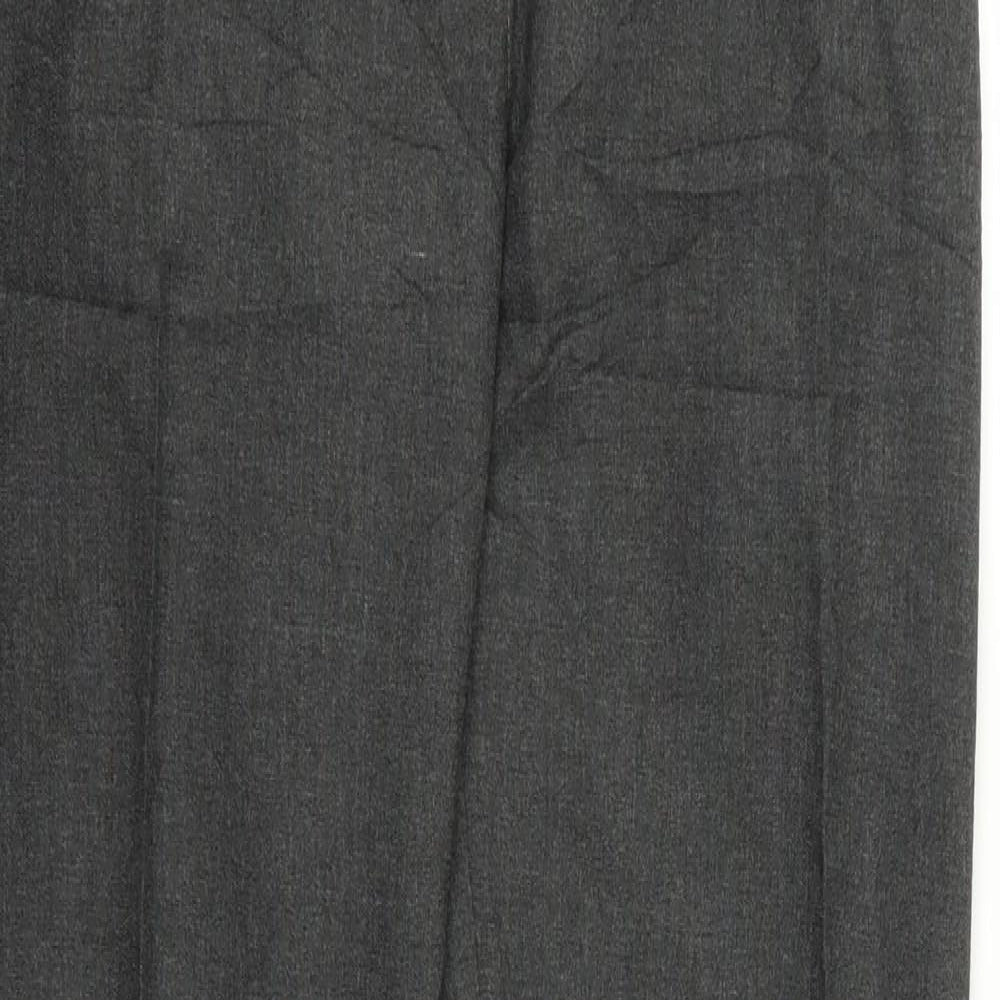 Preworn Womens Grey  Rayon Trousers  Size 34 L28 in