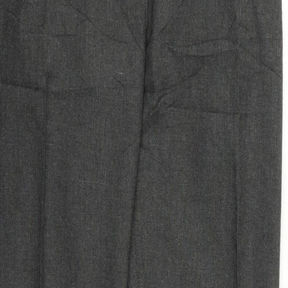 Preworn Womens Grey  Rayon Trousers  Size 34 L28 in