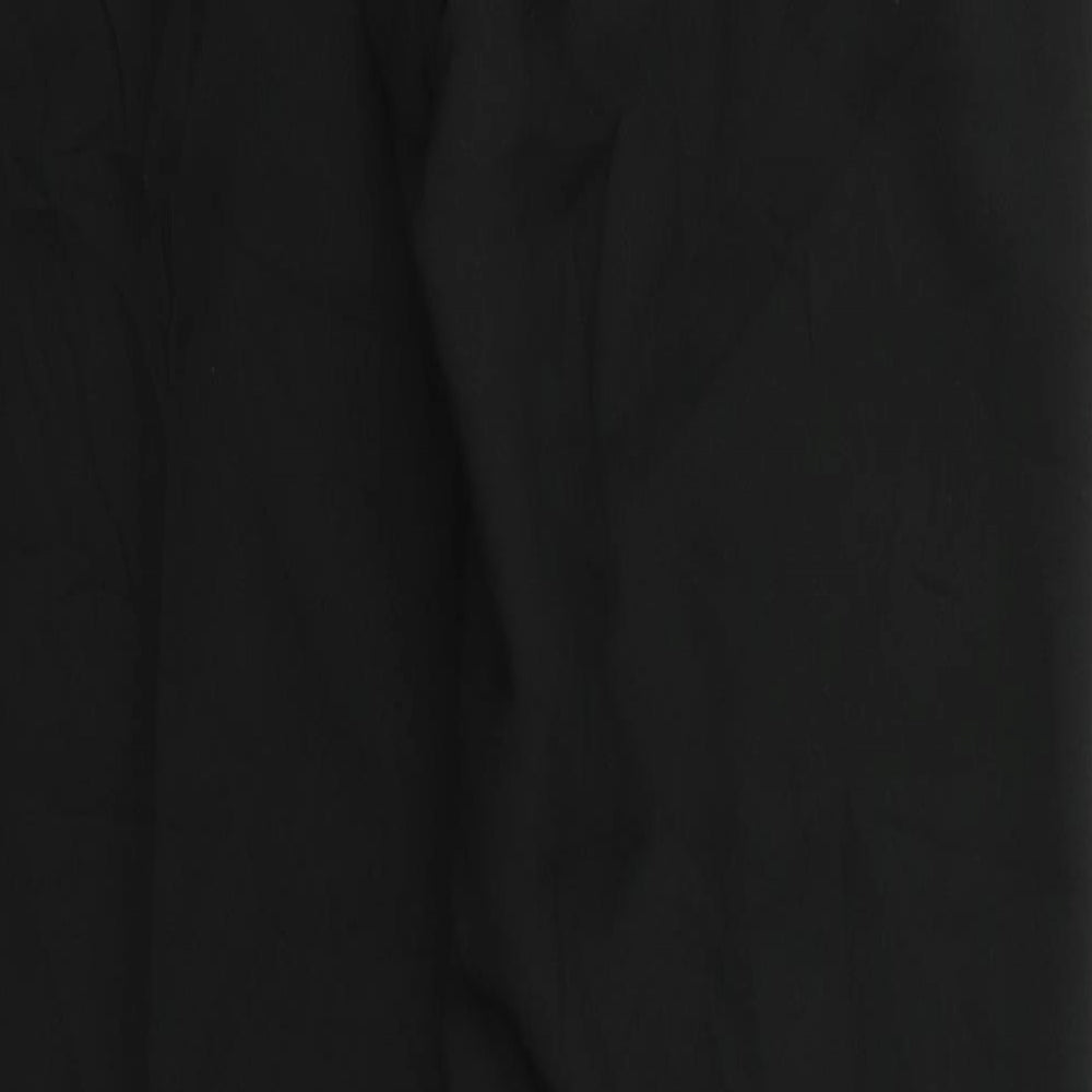 Preworn Womens Black  Rayon Trousers  Size 34 L24 in