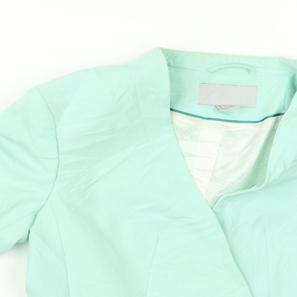 H&M Womens Green   Jacket  Size 6