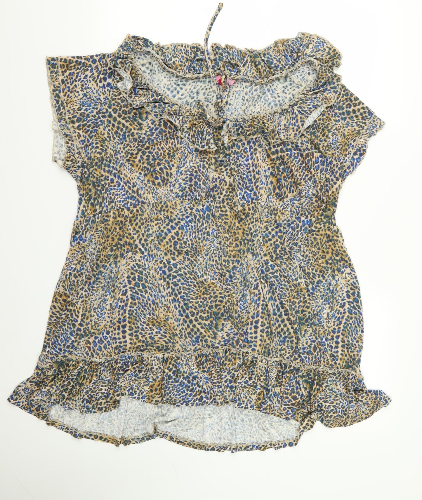 Simply Be Womens Multicoloured Animal Print  Basic Blouse Size M