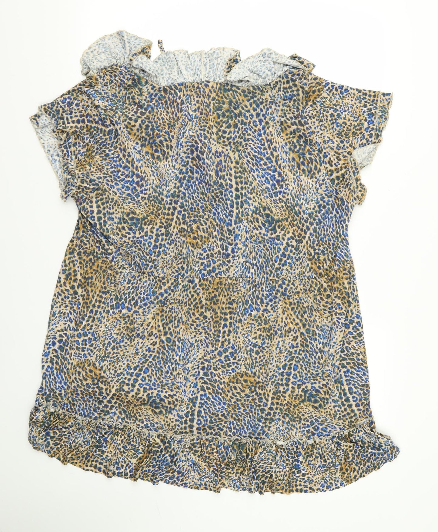 Simply Be Womens Multicoloured Animal Print  Basic Blouse Size M