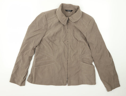 BM Womens Brown   Jacket  Size 14  - 1