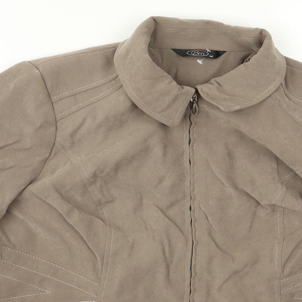 BM Womens Brown   Jacket  Size 14  - 1