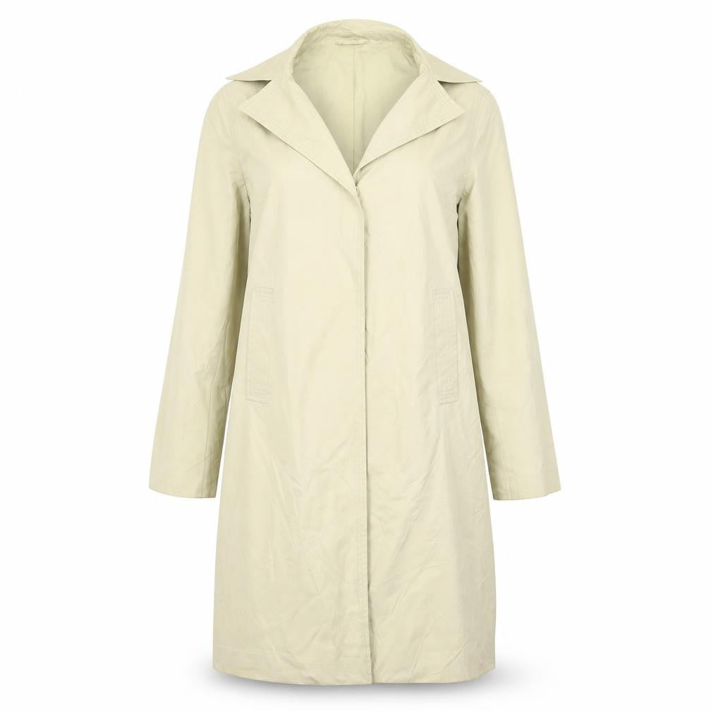 Nine West Womens Beige   Overcoat Jacket Size S