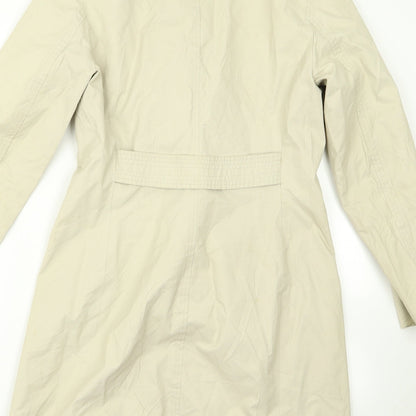Nine West Womens Beige   Overcoat Jacket Size S