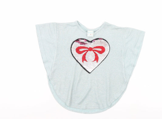 Kakiai Girls Blue   Pullover T-Shirt Size 5 Years