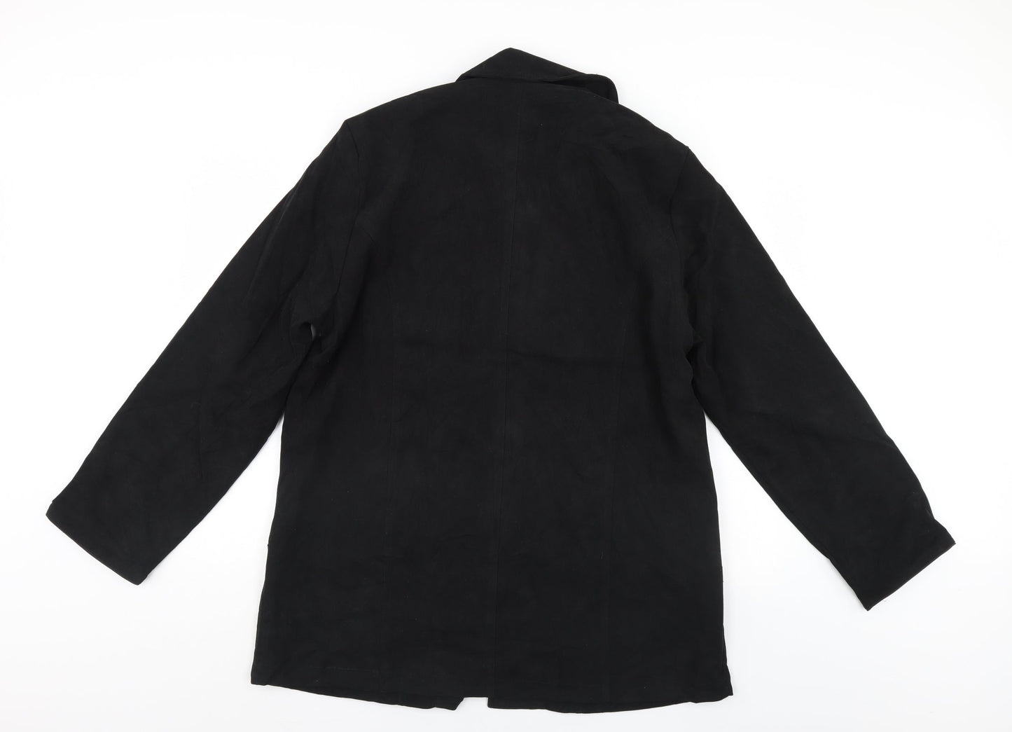 Vetistyle Womens Black   Overcoat Coat Size 16