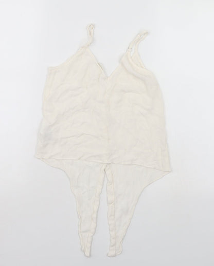 H&M Womens White   Basic Blouse Size S