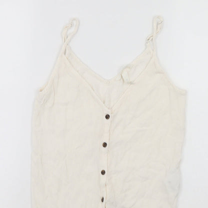 H&M Womens White   Basic Blouse Size S