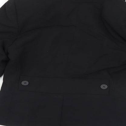Preloved angelo di nepi Womens Black   Jacket Suit Jacket Size 12 - Label