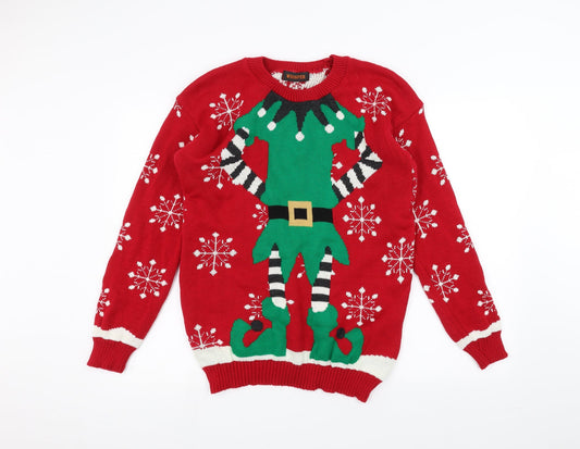 Whisper Mens Red   Pullover Jumper Size M  - chrismas jumper
