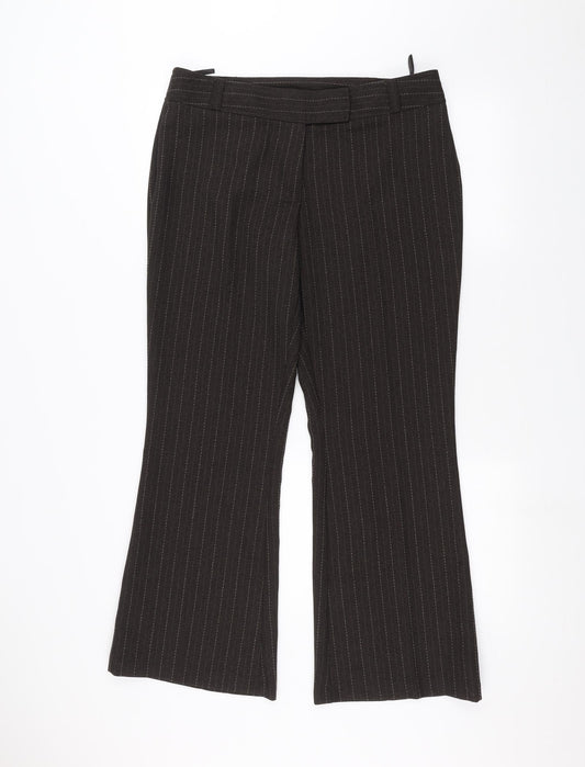 F&F Womens Brown   Trousers  Size 14 L26 in