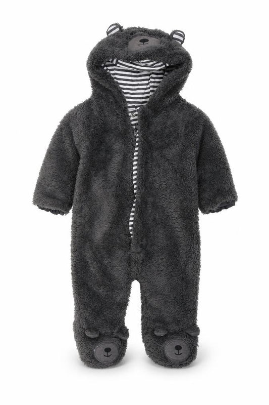 George Baby Grey Solid  Babydoll One Piece Size 3-6 Months