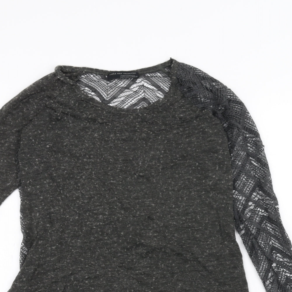 Zara Womens Black   Basic T-Shirt Size S
