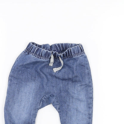 Close-up detail of Tu Baby Blue Jogger Jeans, size 3-6, Months