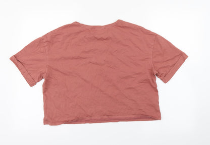 Preloved Primark Womens Pink   Basic T-Shirt Size M  - BE NICE - Back