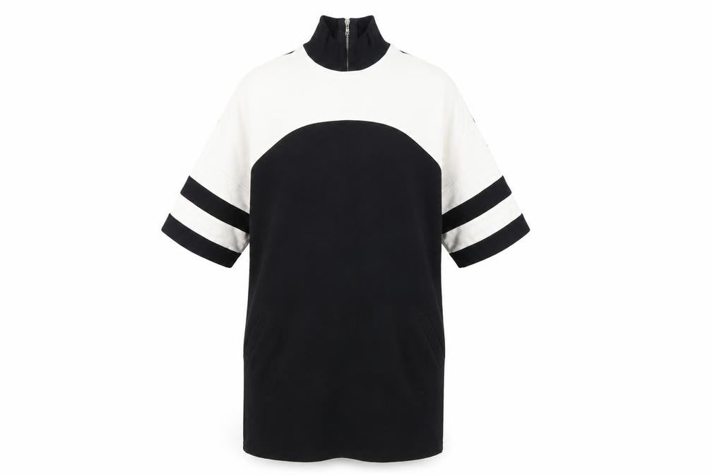 Select Womens Black Striped  Basic T-Shirt Size 10