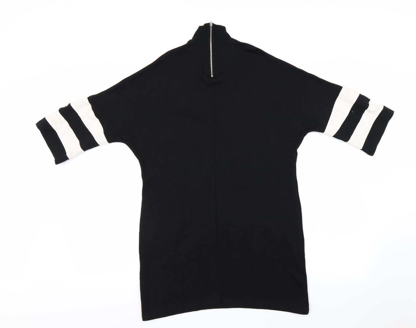 Select Womens Black Striped  Basic T-Shirt Size 10
