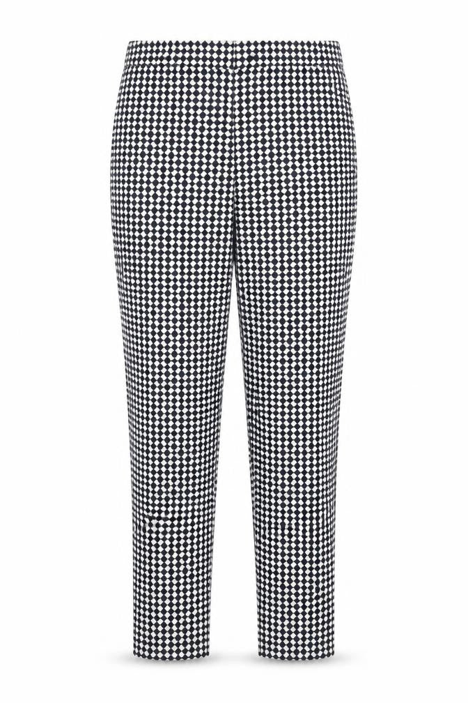 H&M Womens White Polka Dot  Trousers  Size 6 L26 in