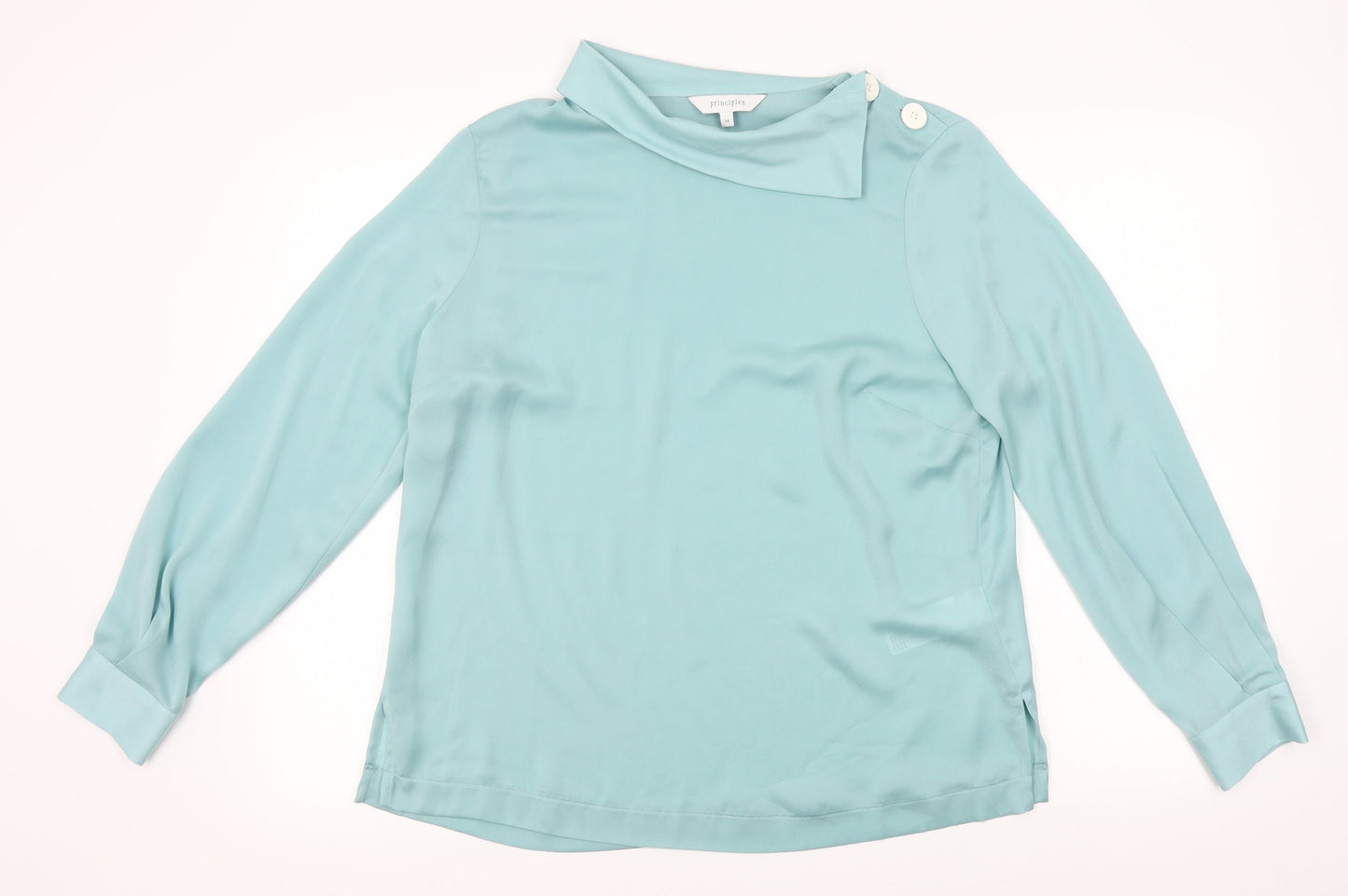 Principles Womens Blue   Basic Blouse Size 14
