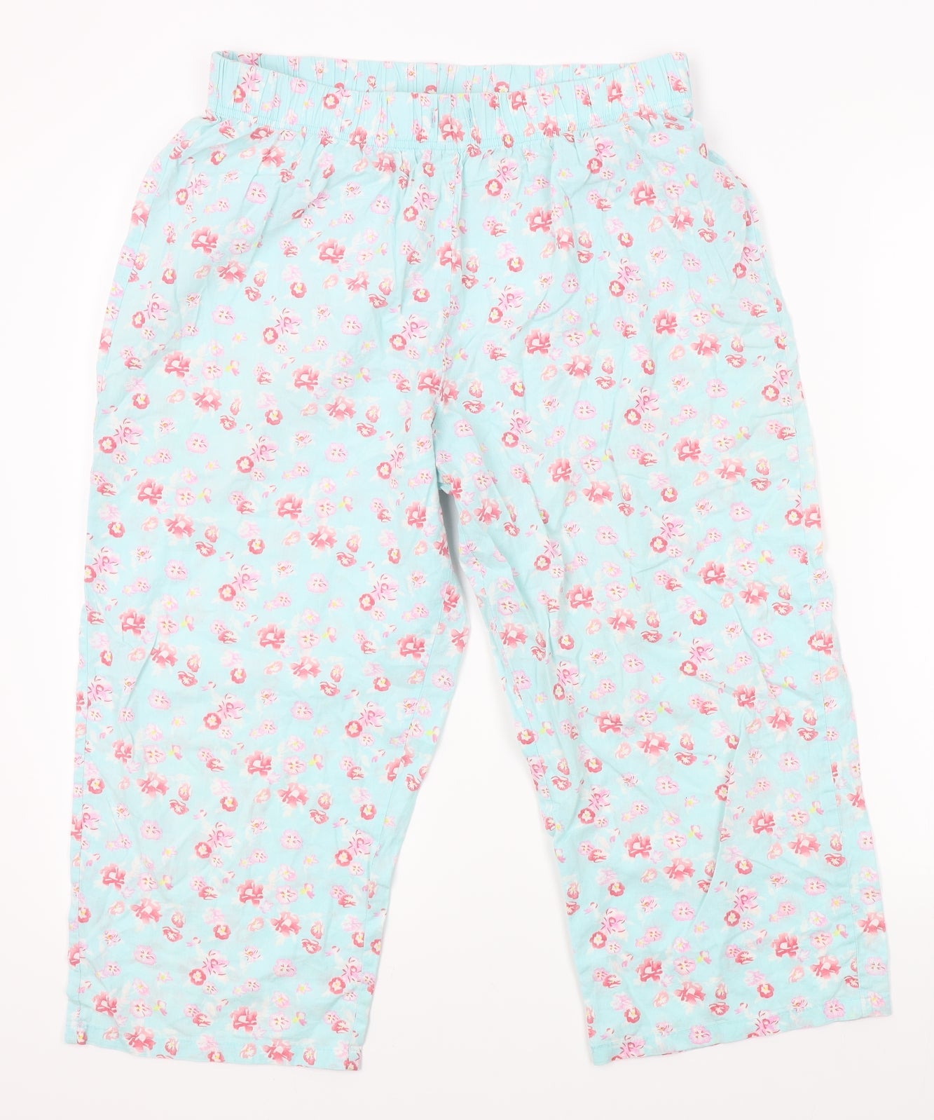 Matalan Womens Blue Floral   Pyjama Pants Size 12