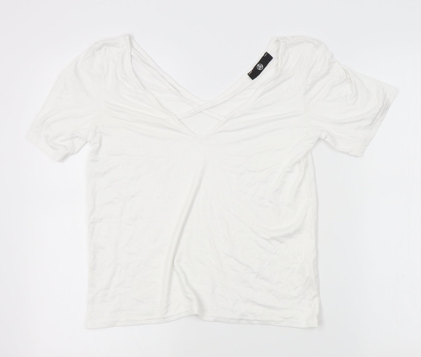 Missguided Womens White   Basic Blouse Size S  - strappy