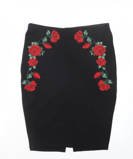 Amisu Womens Black   Straight & Pencil Skirt Size 30 in