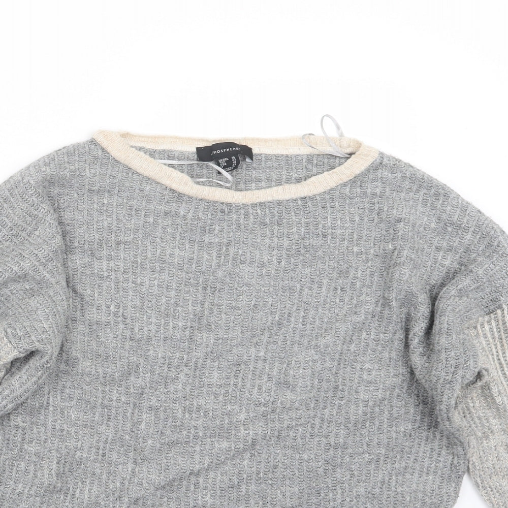 Atmosphere Womens Grey  Knit Pullover Jumper Size 14