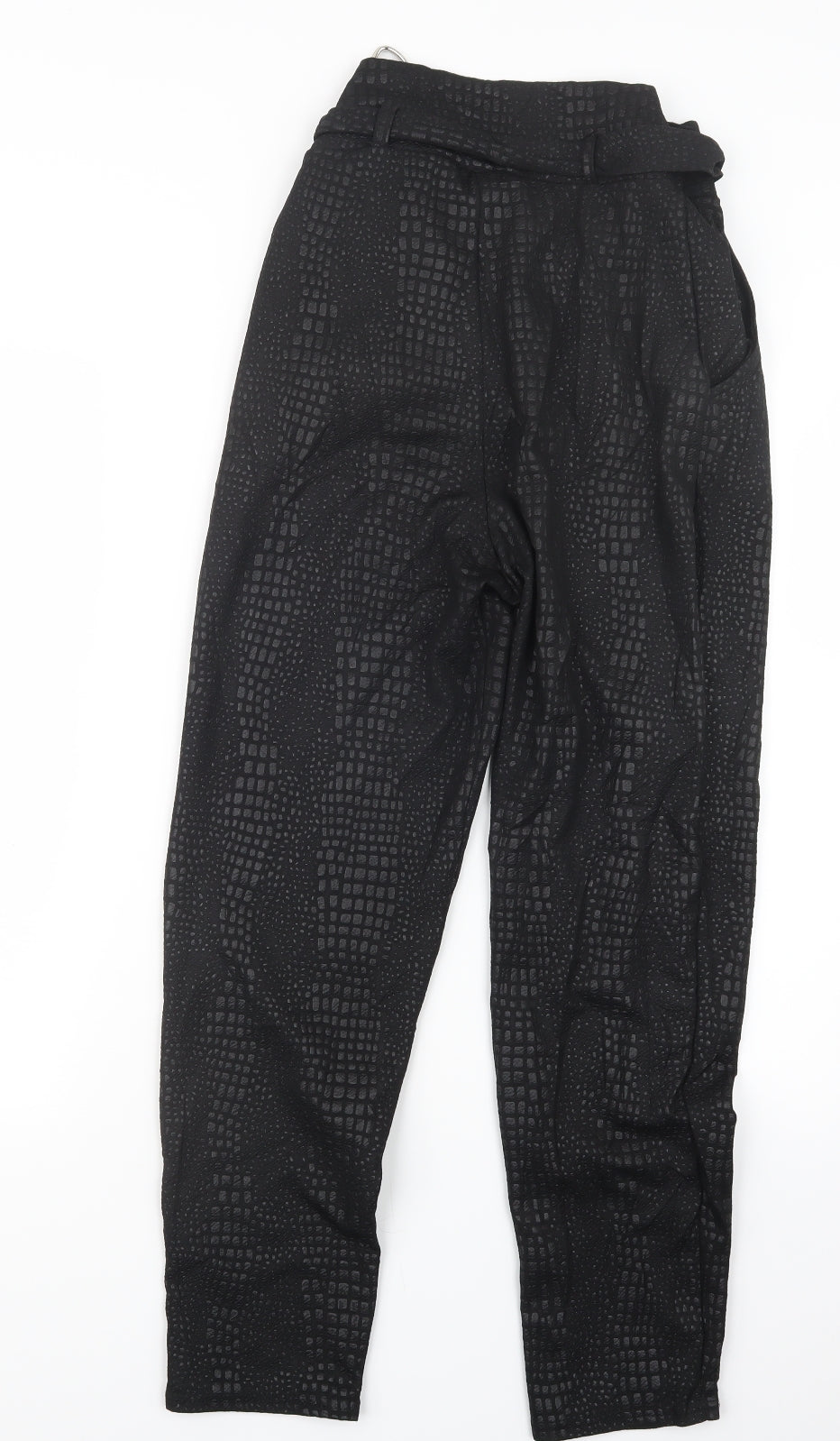 Stylewise Womens Black   Trousers  Size 8 L26 in