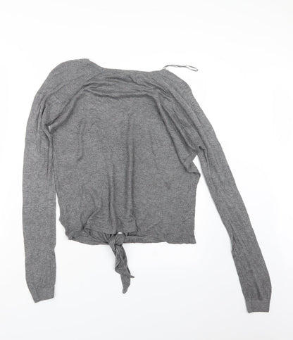 Next Womens Grey  Knit Pullover Jumper Size 10