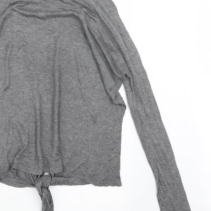 Next Womens Grey  Knit Pullover Jumper Size 10
