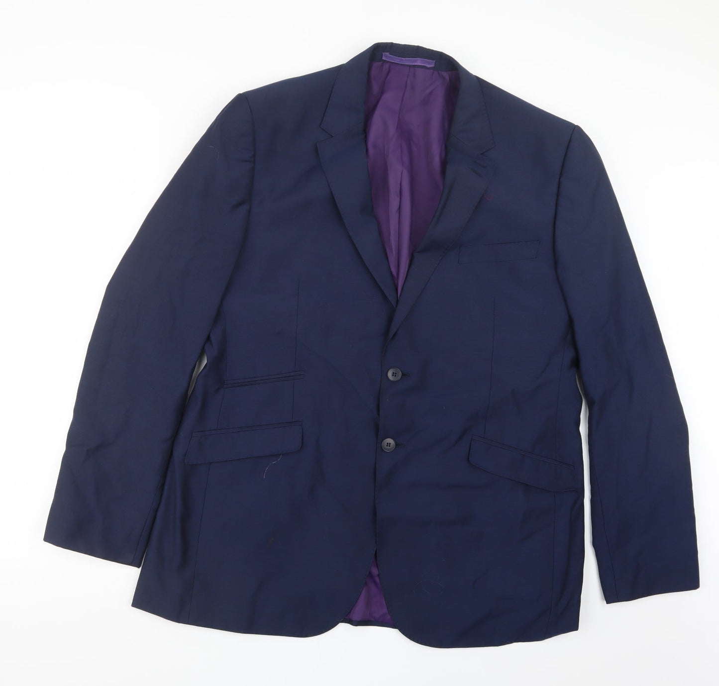 Marks and Spencer Mens Blue   Jacket Suit Jacket Size 42