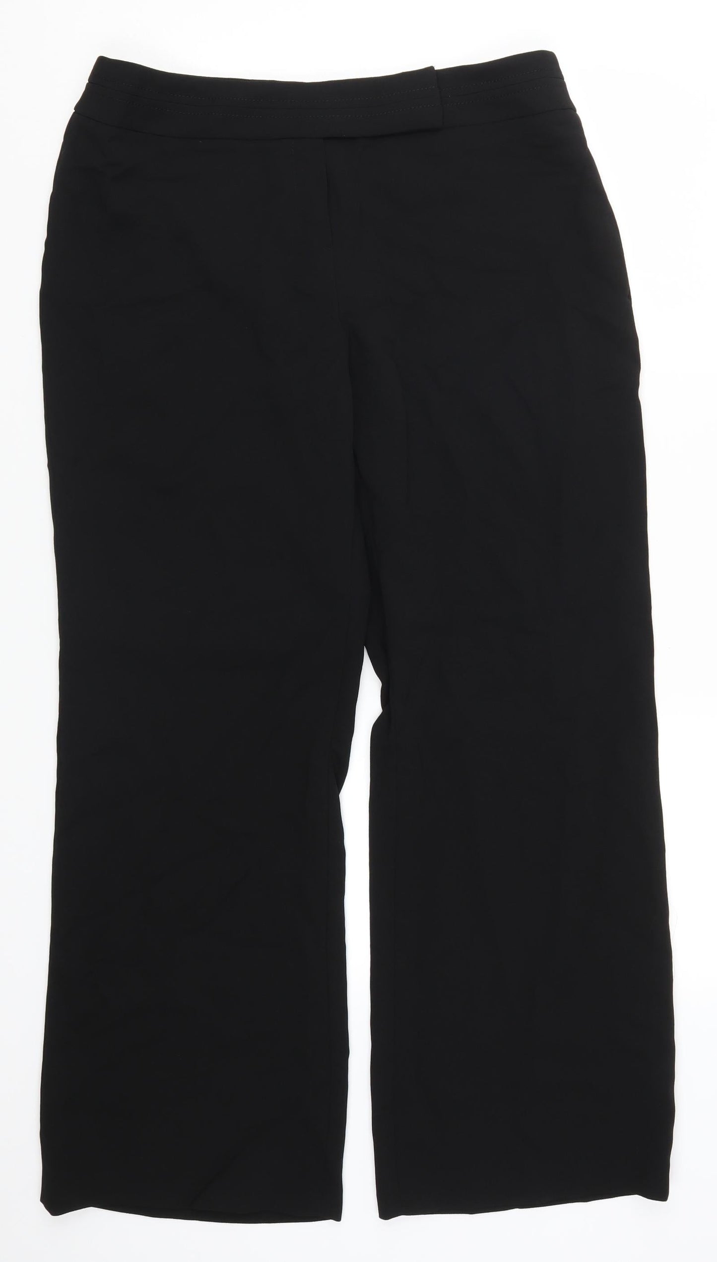 Preworn Womens Black   Trousers  Size 14 L30 in