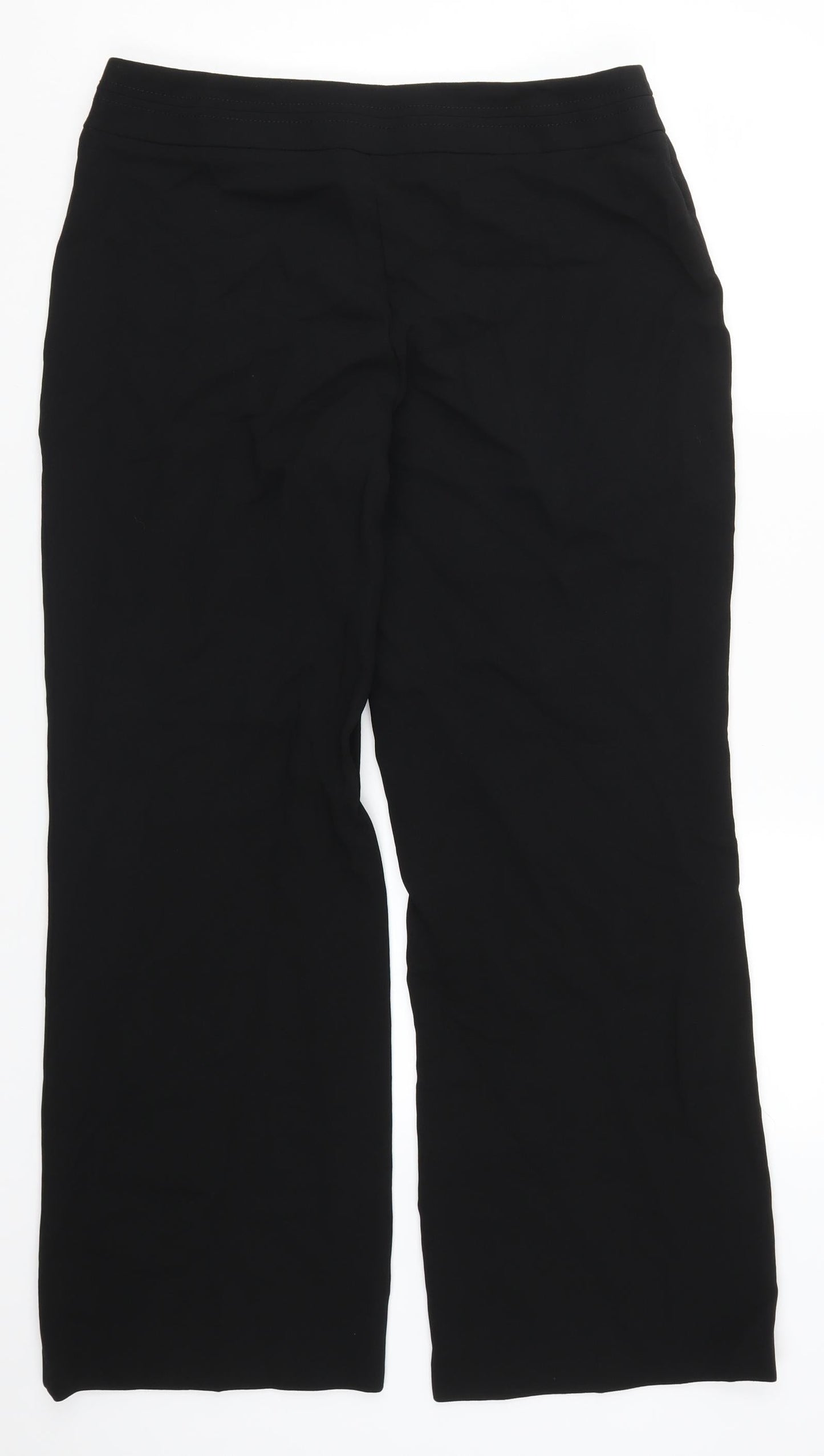 Preworn Womens Black   Trousers  Size 14 L30 in
