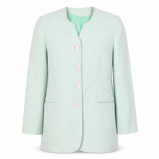 Klass Womens Green Geometric  Jacket  Size 10